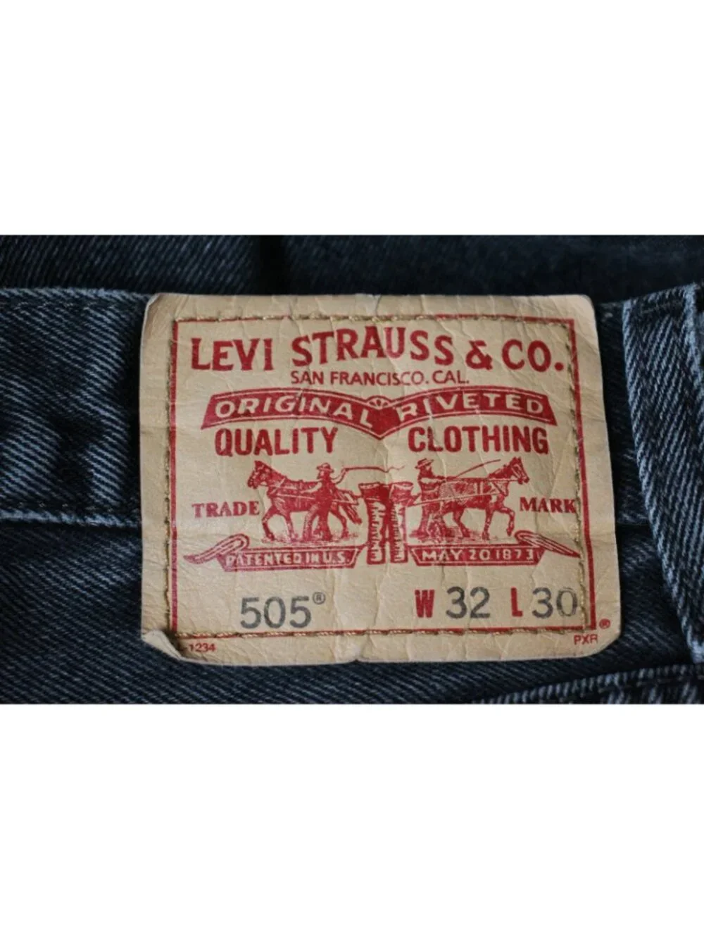Vintage Levi's Mens 32 x 30 Y2K 505 Straight Leg Black Jeans H1062